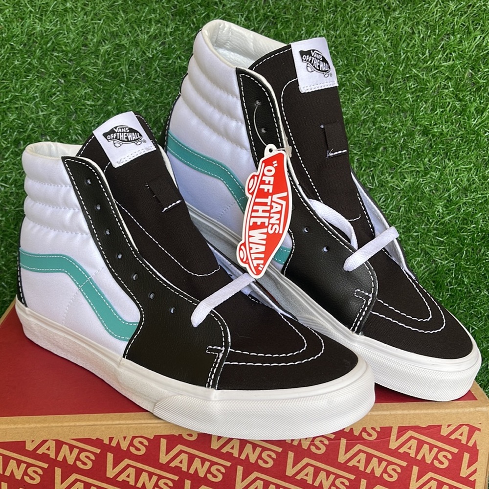 Vans Sk8-Hi Classic Sport Black/True White Leather Womens sneakers - Picture 6 of 16